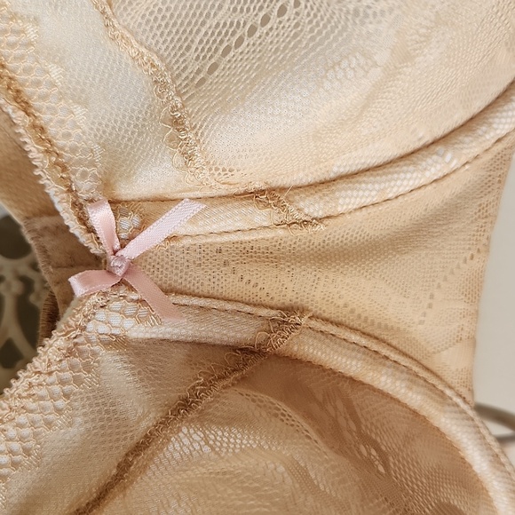 Cacique 44DD Modern lace bra Tan - Picture 4 of 15